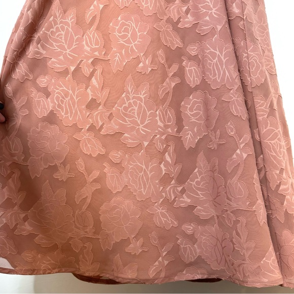 Anthropologie Hutch Lindy Dress in Sedona Textured Floral Draped Bodice Formal 4 - Picture 7 of 15